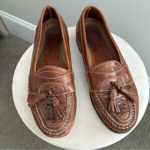 Johnston & Murphy Tan Leather Tassel Loafers